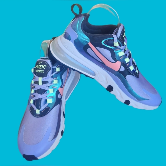 NIKE AIR MAX WOMEN'S 270 REACT LIGHT THISTLE SUNBLUSH WOMEN'S